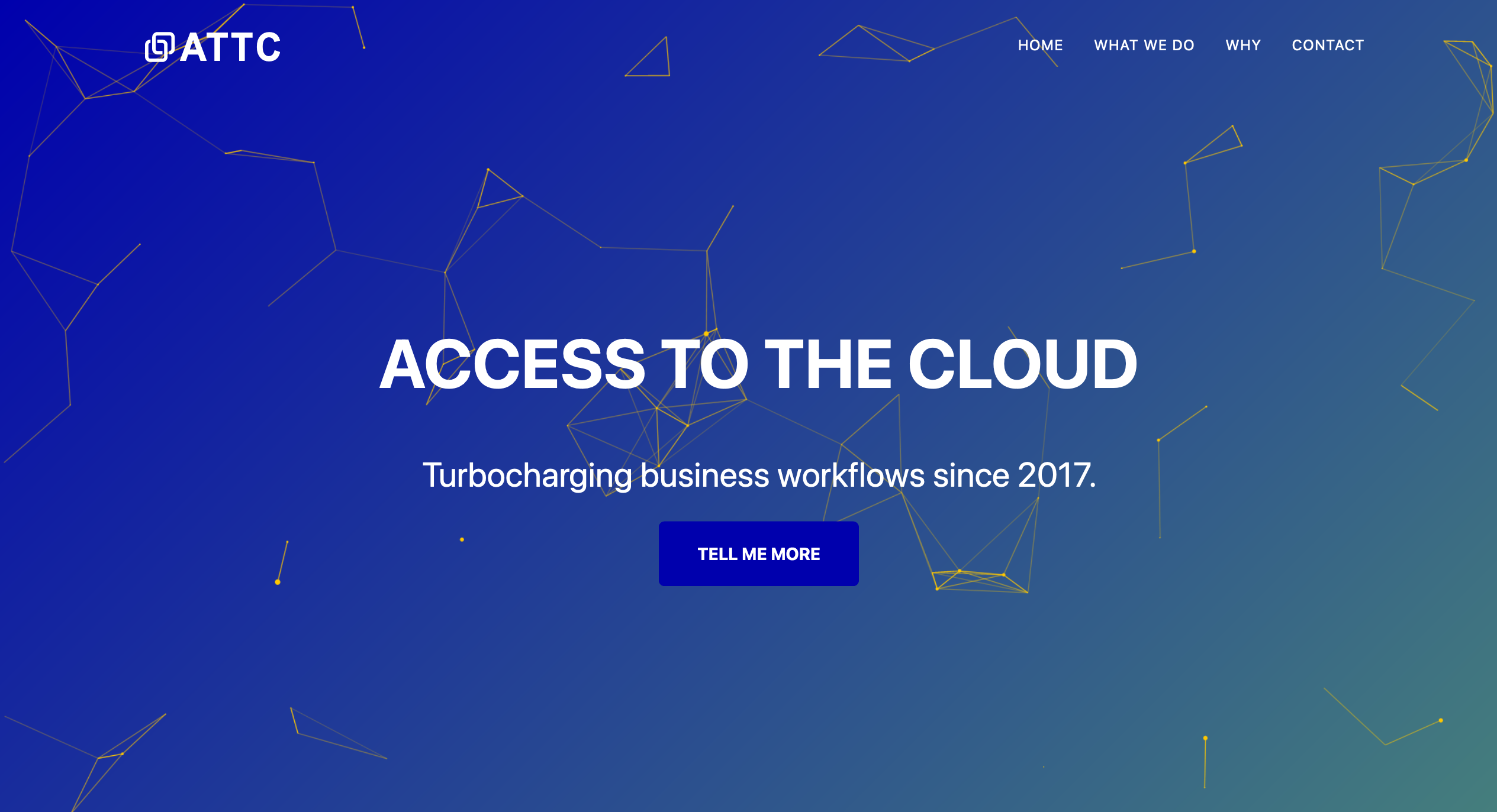 Large showcase image of the ATTC website
